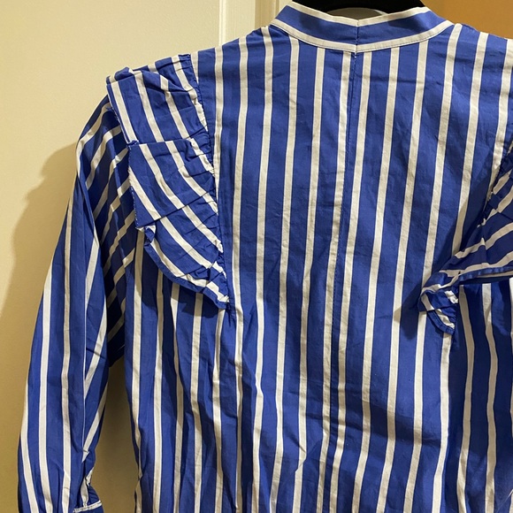 SAMPLE J.crew Striped Ruffle Top - Picture 4 of 4